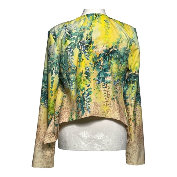 Bebe Asymmetrical Floral Blazer - Picture 2 of 3